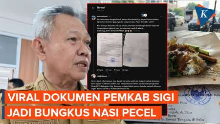 Viral! Dokumen Resmi Pemkab Sigi Jadi Bungkus Nasi Pecel Di Jaksel, Kok Bisa?