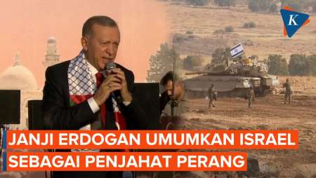 Di Depan Ribuan Rakyat Turkiye, Erdogan Bakal Buat Israel Dicap Penjahat Perang di Mata Dunia