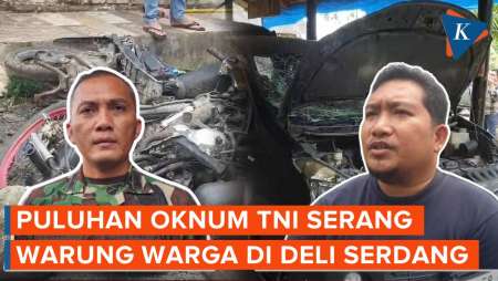 Puluhan Oknum TNI Serang Warung Warga di Deli Serdang, 3 Motor dan 1 Mobil Rusak