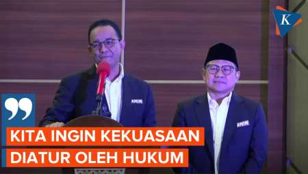 Anies Soroti Hukum Diatur Kekuasaan Saat Deklarasi Tim Hukum Nasional Amin