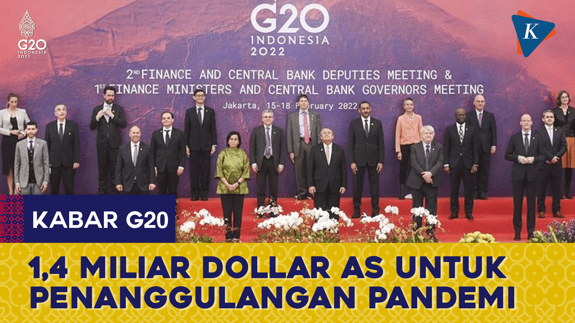 G20 Kumpulkan Dana 1,4 Miliar Dollar AS untuk Penanggulangan Pandemi