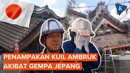 Penampakan Kuil Ambruk akibat Gempa Jepang, Korban Tewas Jadi 18 Orang