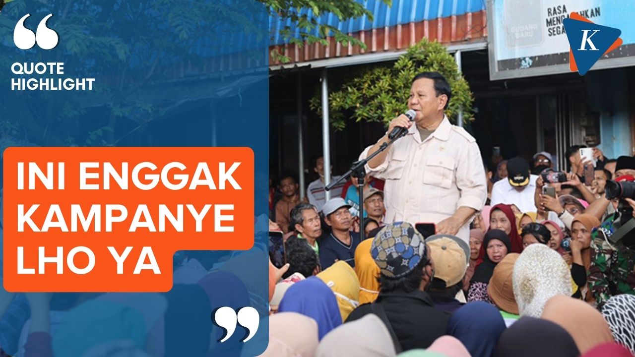 Saat Menhan Prabowo Blusukan ke Pasar Gondanglegi Malang