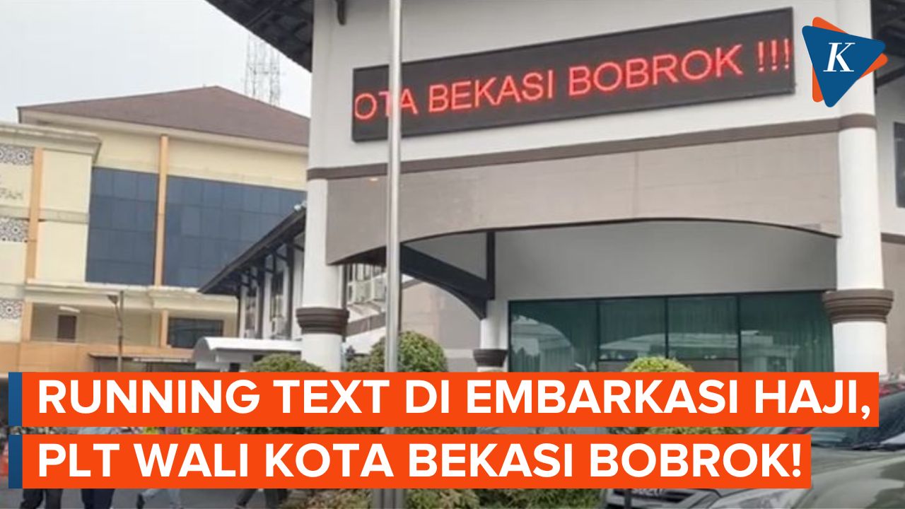 Heboh Running Text Berisi Kritik Walkot Bekasi di Embarkasi Haji, Siapa Dalangnya?