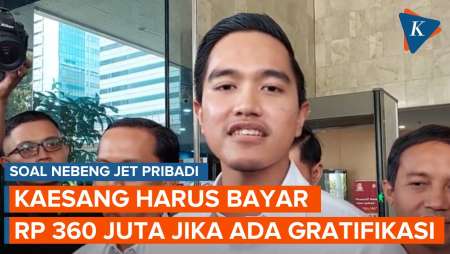 Kaesang Harus Bayar Rp 360 Juta ke Negara jika Penggunaan Jet Pribadi Masuk Gratifikasi