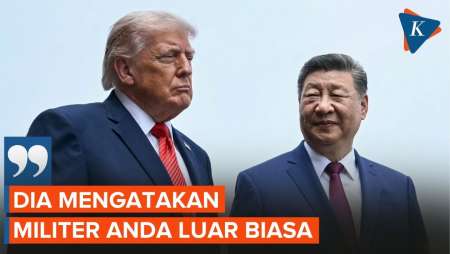 Trump Klaim Xi Jinping Puji Kekuatan Militer AS