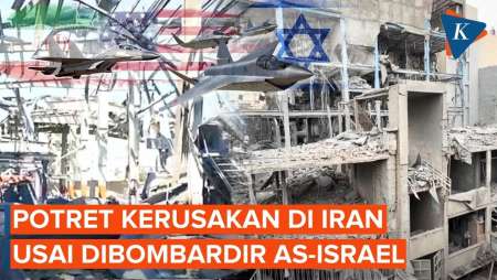 Potret Kerusakan Bangunan di Iran Usai Serangan AS-Isrel
