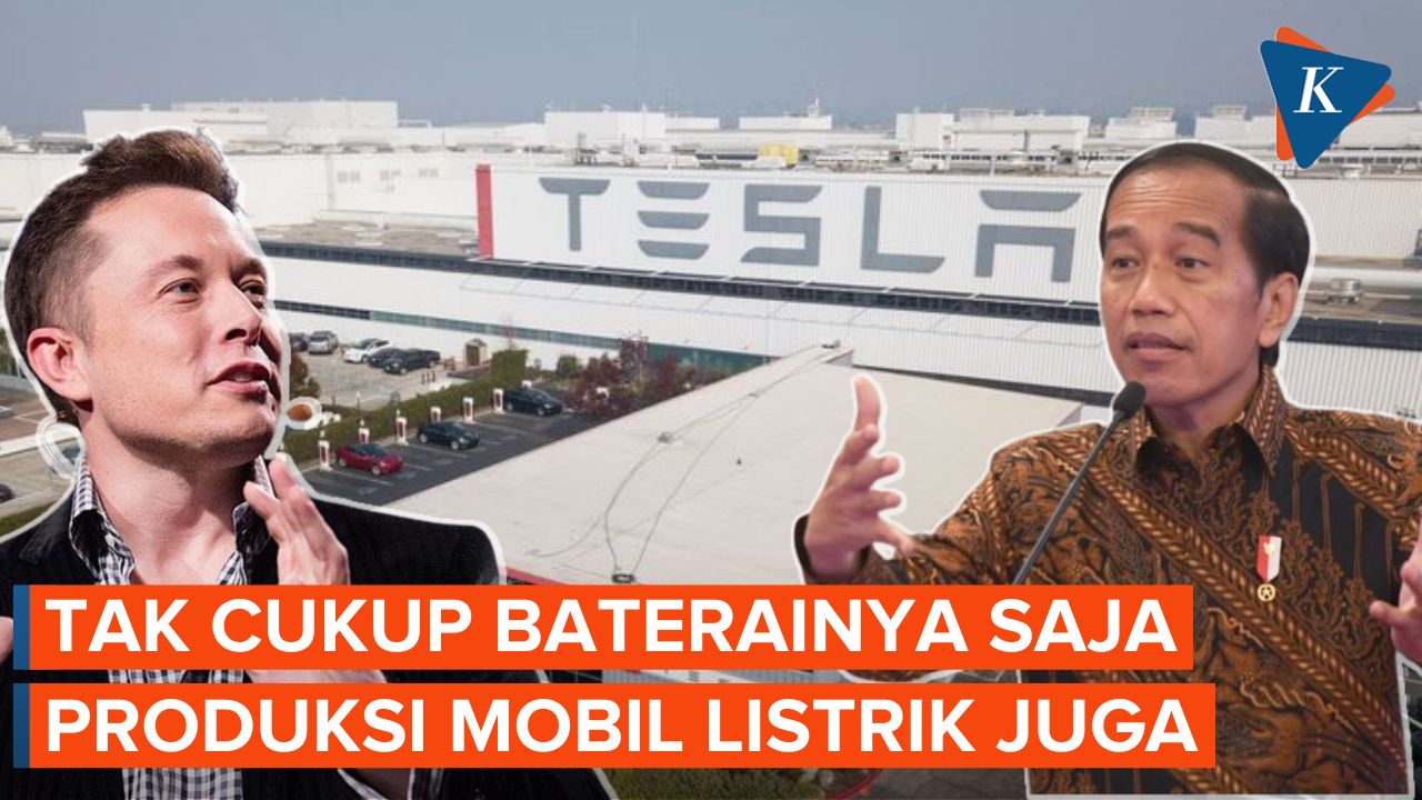 Tak Cukup di Sektor Baterai, Jokowi Ingin Tesla Produksi Mobil Listrik di Indonesia
