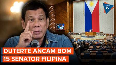 Ancam Bom 15 Senator, Mantan Presiden Filipina Rodrigo Duterte Hadapi Kasus Pidana