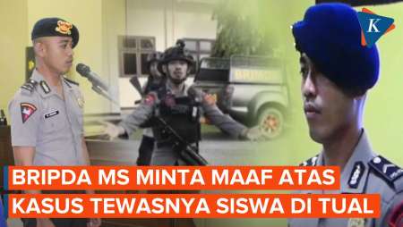 Kasus Aniaya Siswa Hingga Tewas, Anggota Brimob Bripda MS Meminta Maaf