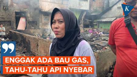 Puluhan Kontrakan Habis Dilalap Api akibat Kebakaran Pasar di Jakarta Barat