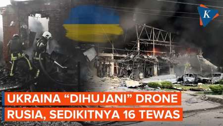 Ratusan Drone Dan Rudal Rusia "Hujani" Ukraina, Sedikitnya 16 Orang Tewas