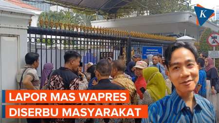 Lapor Mas Wapres Gibran Diserbu Warga, Antrean di Luar Istana