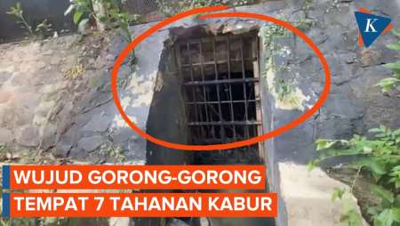 Penampakan Gorong-gorong Tempat 7 Tahanan Rutan Salemba Kabur