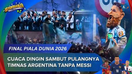 Pulang Tanpa Messi, Timnas Argentina Disambut Warga Di Buenos Aires