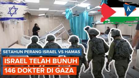 Setahun Perang Gaza! Israel Bunuh 146 Dokter dan Blokade Pasokan Medis