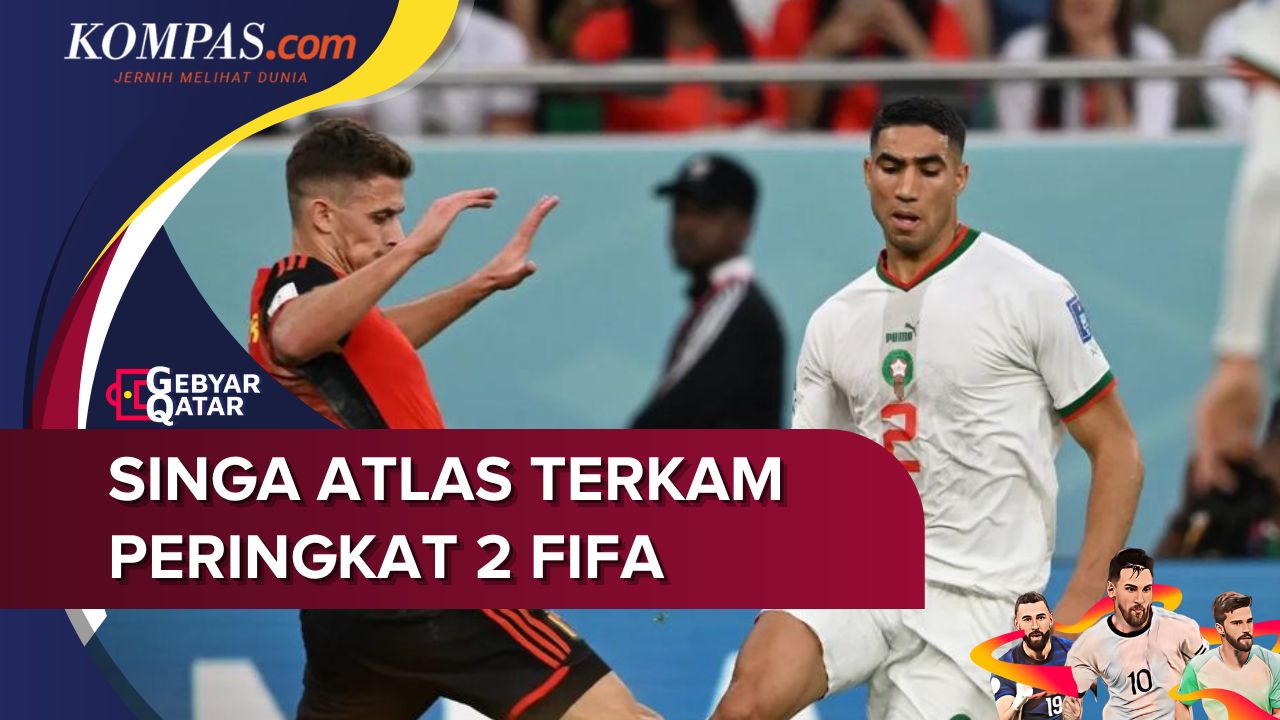 Hasil Belgia vs Maroko 0-2, Singa Atlas Sukses Terkam Peringkat 2 FIFA