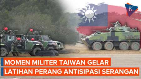 Momen Militer Taiwan Gelar Latihan Antisipasi Serangan ke Wilayahnya