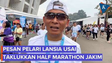 Cerita Pelari Usia 60 Tahun Finish Half Marathon JAKIM 2026, Ingin Sehat Jadi Motivasi