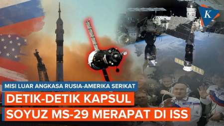 Pesawat Luar Angkasa Rusia Soyuz MS-29 Mendarat Mulus Di ISS