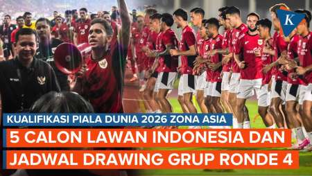 Babak 4 Kualifikasi Piala Dunia: 5 Calon Lawan Indonesia dan Jadwal Pengundian Grup