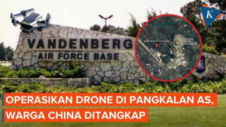 Warga China Ditangkap Usai Terbangkan Drone di Atas Pangkalan Militer AS