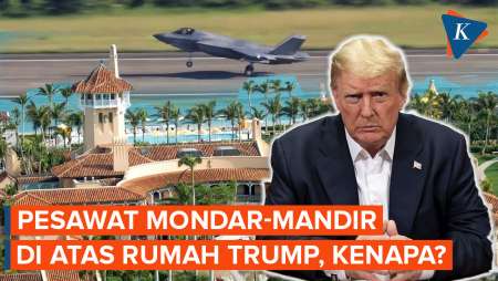Pesawat Mondar-mandir Di Atas Rumah Trump, Jet Tempur AS Langsung Dikerahkan