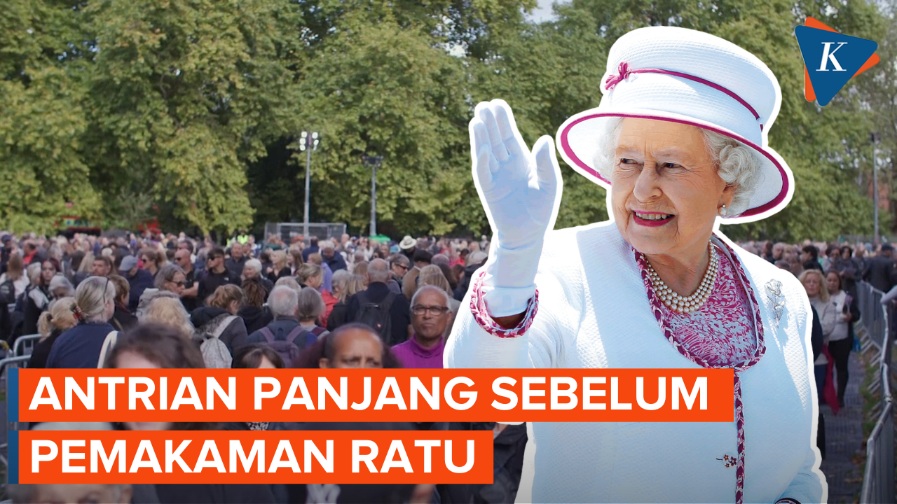Antrian Warga Inggris Mengular Menuju Detik-detik Pemakaman Ratu Elizabeth II