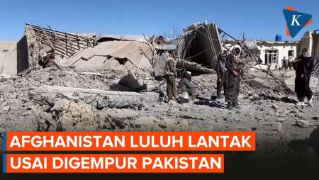 Penampakan Kerusakan Di Afghanistan Setelah Dibombardir Jet Tempur Pakistan