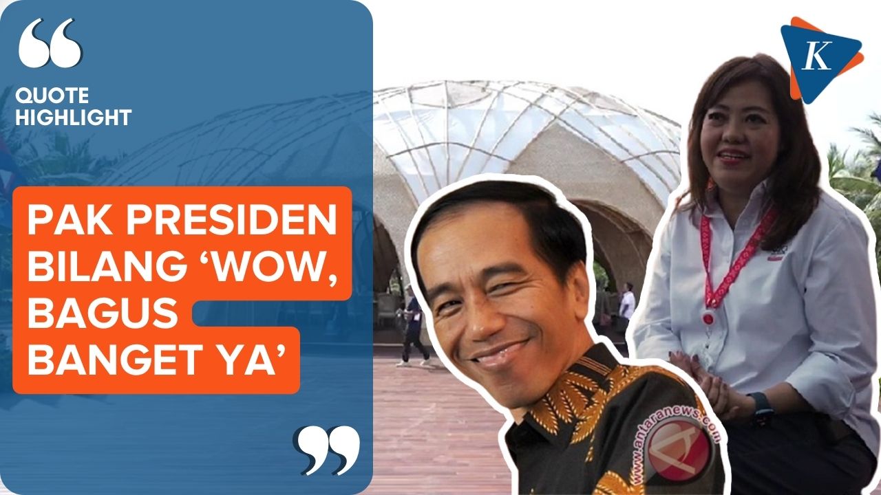Jokowi Takjub dengan Rumah Bambu Tempat Makan Siang G20