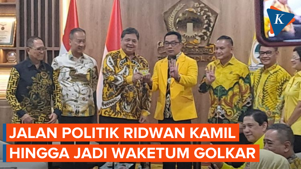 Jadi Wakil Ketua Umum Golkar, Ini Rekam Jejak Politik Ridwan Kamil