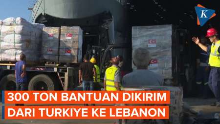 Turkiye Kirim 300 Ton Bantuan Kemanusiaan ke Lebanon