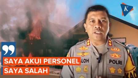 [FULL] Pernyataan Kapolres Mandailing Natal Usai Polsek Muara Batang Gadis Dibakar Massa