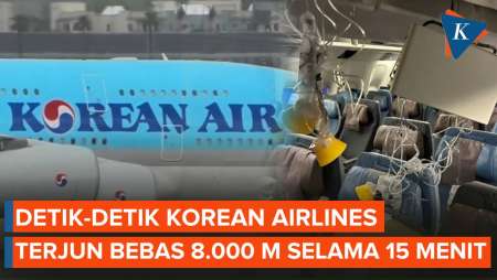 Kronologi Pesawat Korean Airlines Terjun Bebas 8.000 Meter, 15 Orang Cedera