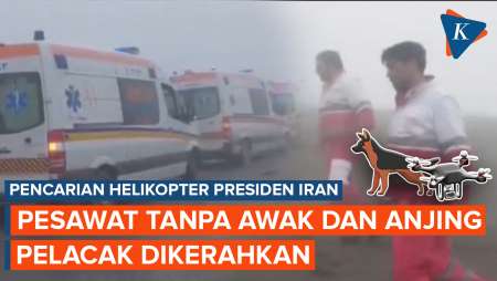 Sulitnya Operasi Pencarian Helikopter Presiden Iran yang Jatuh