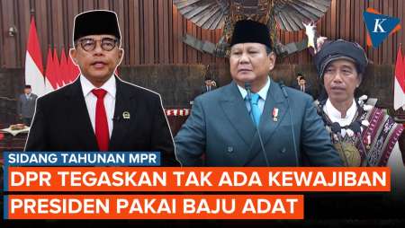 Prabowo Patahkan Tradisi Jokowi Pakai Baju Adat di Sidang Tahunan MPR, Begini Jawaban DPR