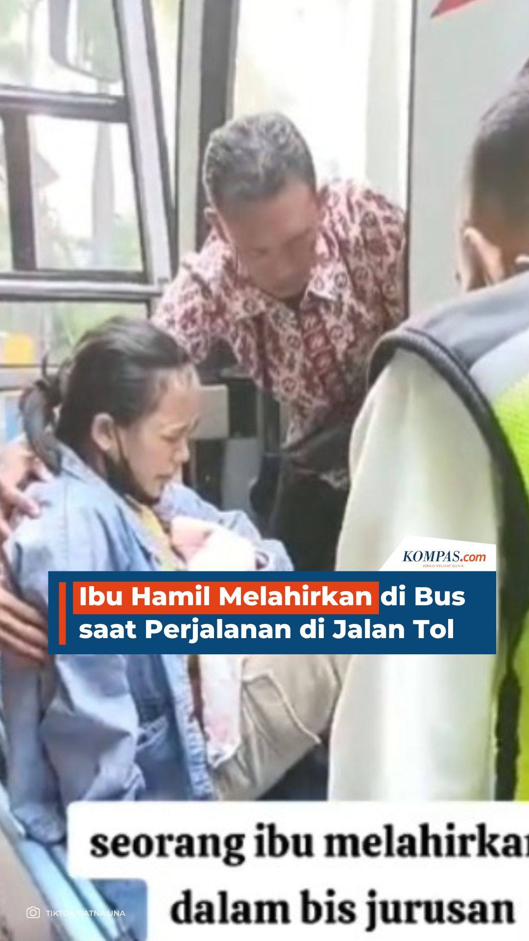 Ibu Hamil Melahirkan di Bus saat Perjalanan di Jalan Tol