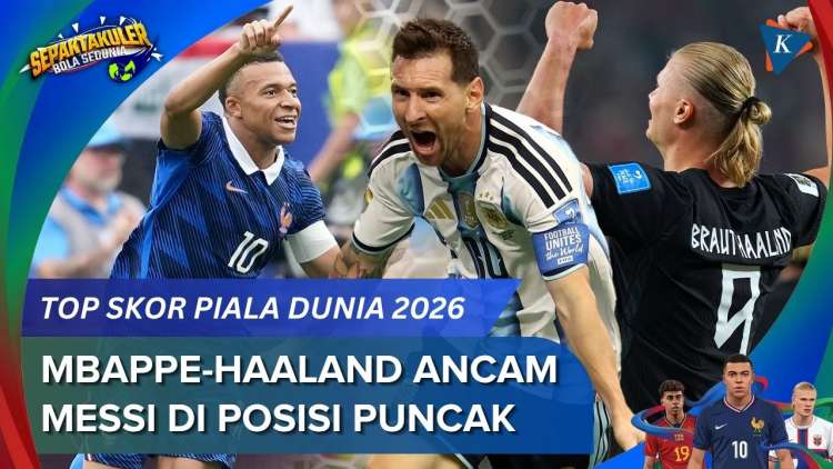 Daftar Top Skor Piala Dunia 2026: Messi di Puncak, Mbappe-Haaland Mengancam