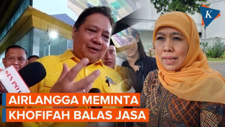 Airlangga Minta Khofifah Balas Jasa Golkar di Pilpres 2024, Prabowo-Gibran Harus Menang di Jatim