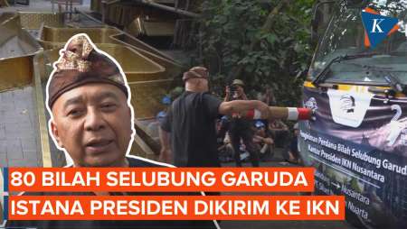 Progres Baru IKN: 80 Bilah Selubung Garuda Istana Presiden Pertama Dikirim