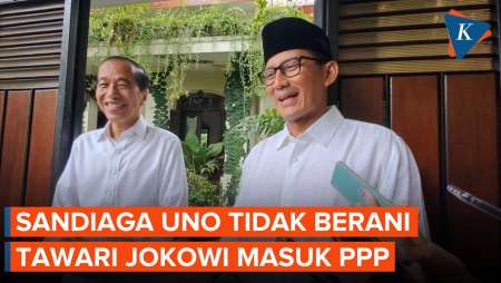 Sandiaga Blak-blakan Tidak Berani Ajak Jokowi Gabung PPP, Kenapa?