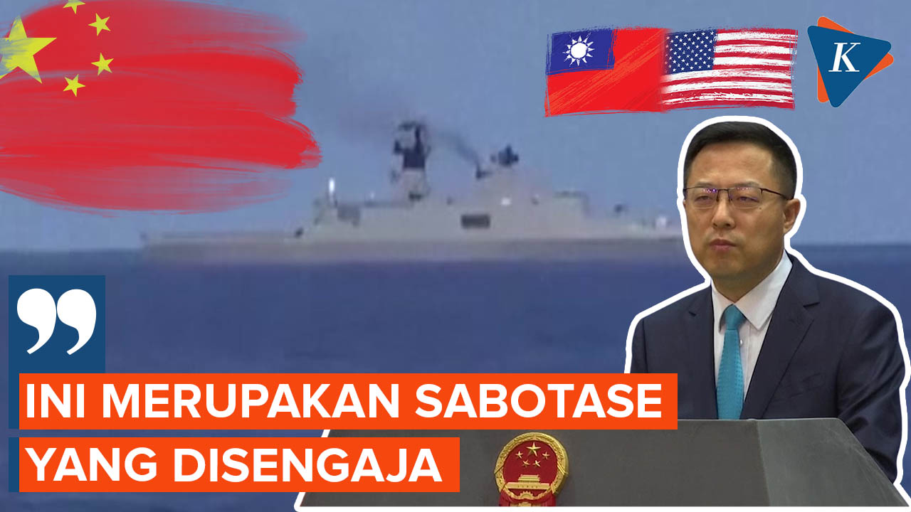 Kapal AS Kembali Arungi Selat Taiwan, China: Ini Sabotase yang Disengaja