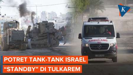 Momen Tank-tank Israel Beroperasi di Tulkarem, Ambulans Lewat 