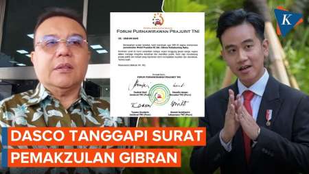 Respons Dasco soal Surat Pemakzulan Gibran ke DPR