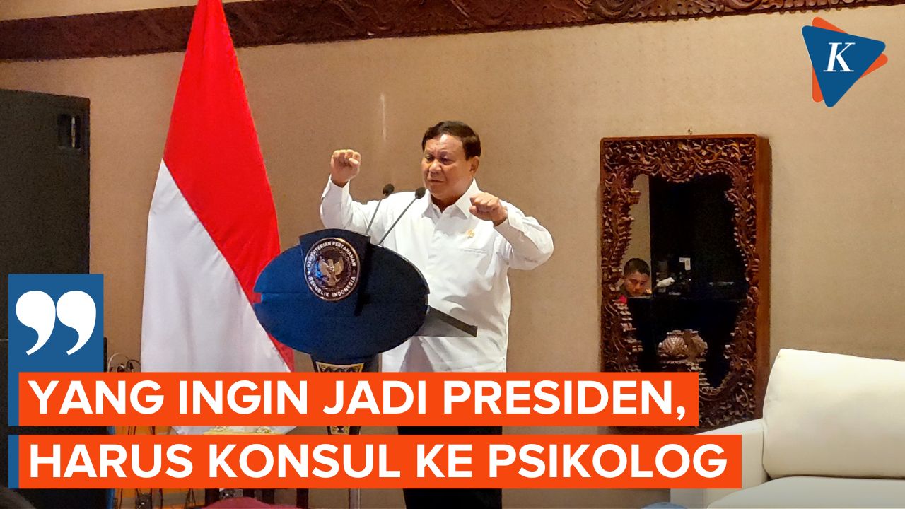 Banyak Beban yang Dipikul, Prabowo Sebut Jadi Presiden Harus Sering Konsultasi ke Psikolog