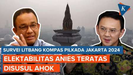 Survei Litbang Kompas Pilkada Jakarta: Kaesang 1 Persen, Anies 29,8 Persen, Ahok 20 Persen