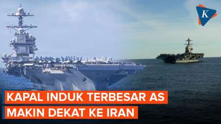 USS Gerald R.Ford Masuk Laut Mediterania, Makin Dekat Ke Iran