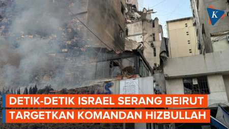 Saksi Mata Ungkap Detik-detik Serangan Udara Israel Hantam Beirut, Sasar Komandan Hizbullah