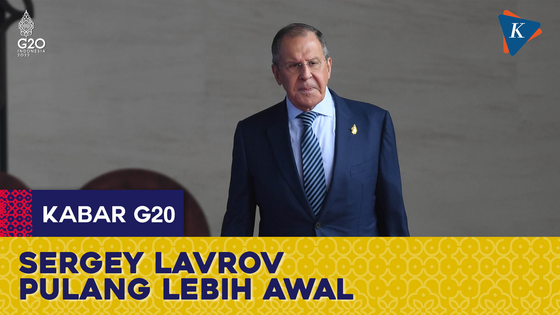 Menlu Rusia Sergey Lavrov Tinggalkan Bali Sebelum Deklarasi KTT G20