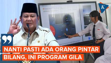 Mau Beri 1 Juta Smartboard Ke Sekolah, Prabowo: Pasti Ada Yang Bilang Ini Program Gila